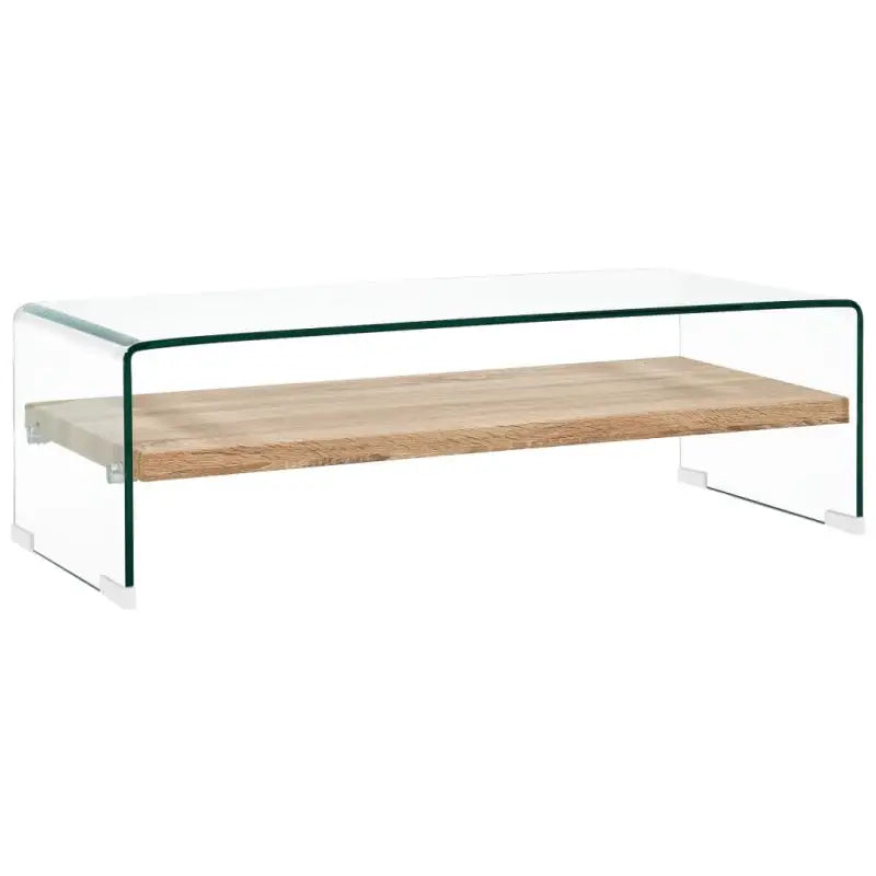 Salontafel met gehard veiligheidsglas voor eigentijdse charme - 98 x 45 x 31 cm / 1 - Salontafels