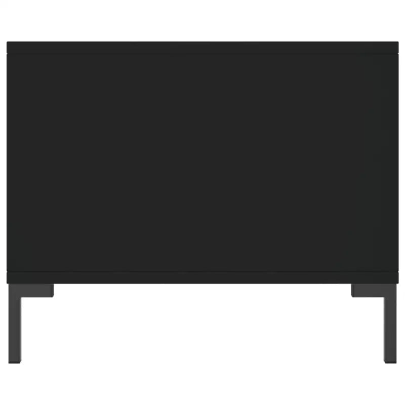 Salontafel met ijzeren poten en bewerkt hout voor een elegante woonkamer - Salontafels