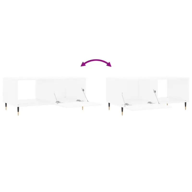 Salontafel met ijzeren poten en bewerkt hout voor elegante woonkamer - Salontafels