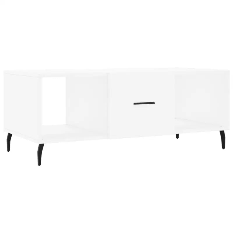 Salontafel met ijzeren poten en bewerkt hout voor stijlvolle woonruimte - Salontafels