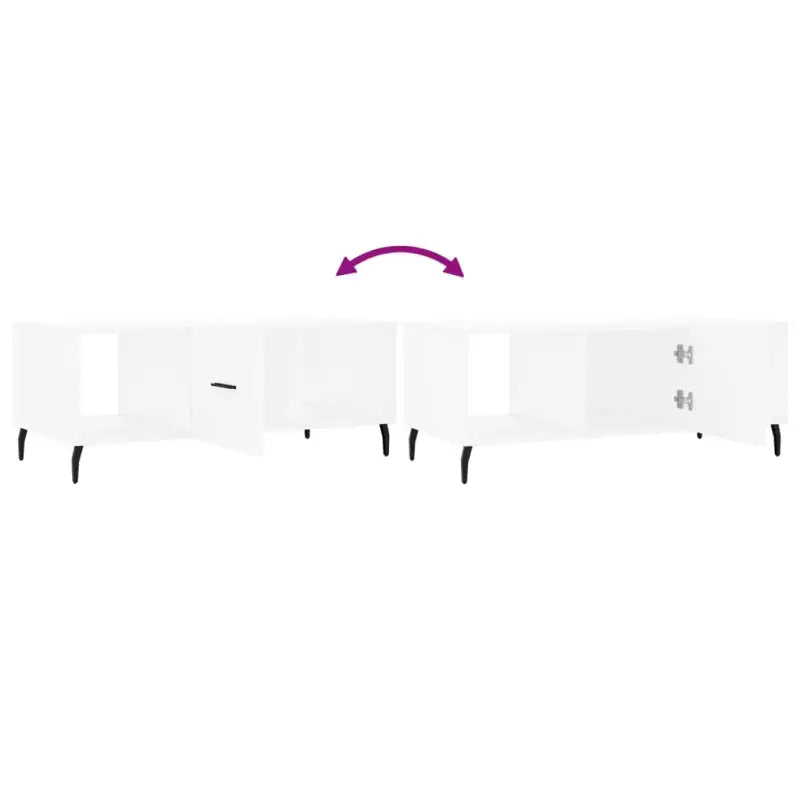 Salontafel met ijzeren poten en bewerkt hout voor stijlvolle woonruimte - Salontafels