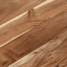 Salontafel met massief acaciahout en roestvrij staal elegant design - Salontafels