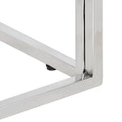 Salontafel met massief acaciahout en roestvrij staal elegant design - Salontafels