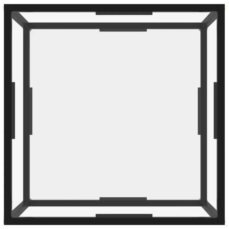 Salontafel met twee lagen van gehard glas en gepoedercoat staal - Salontafels