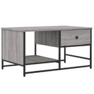 Salontafel van bewerkt hout in grijs sonoma stijl - Salontafels