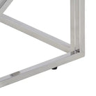 Salontafel van gerecycled hout met roestvrij staal frame - Salontafels