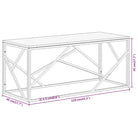 Salontafel van gerecycled hout met roestvrij staal frame - Salontafels