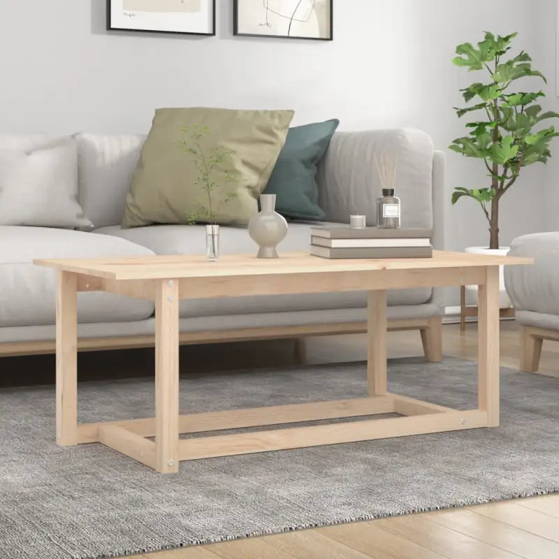 Salontafel van massief grenenhout met tijdloze stijl for ieder interieur - Naturel / 110 x 55 x 45 cm / 1 - Salontafels