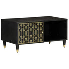 Salontafel van massief mangohout voor een elegante woonkamer uitstraling - Zwart / 1 - Salontafels