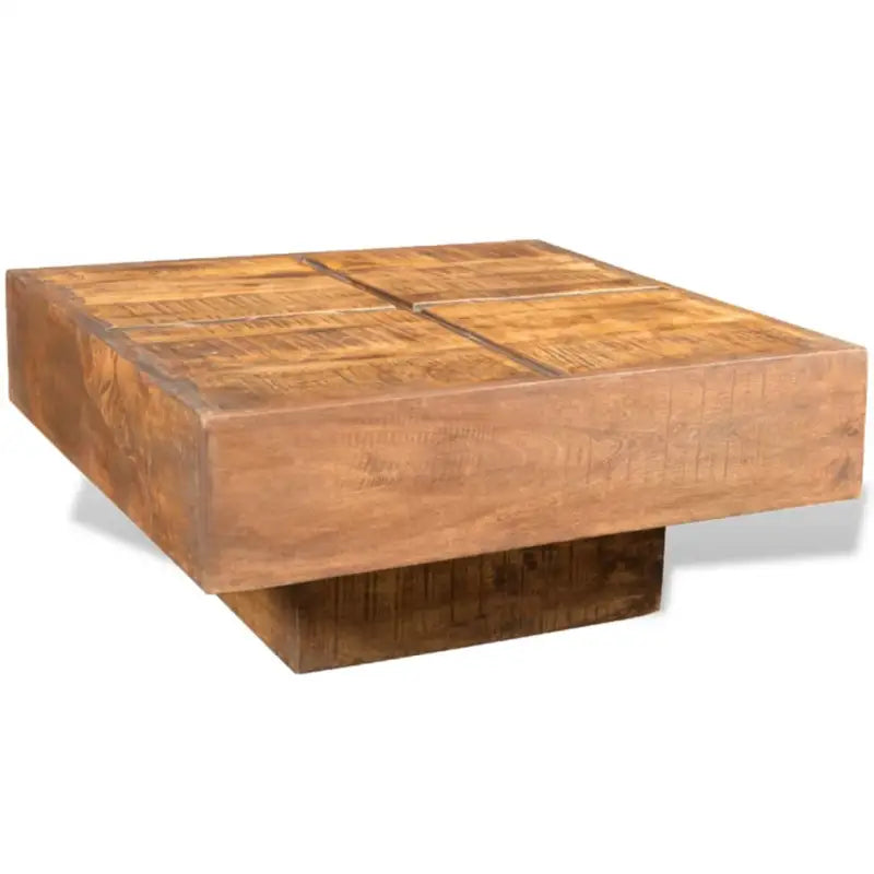 Salontafel van massief mangohout voor woonkamer en kantoor - 68 x 68 x 30 cm / 1 / massief mangohout - Salontafels