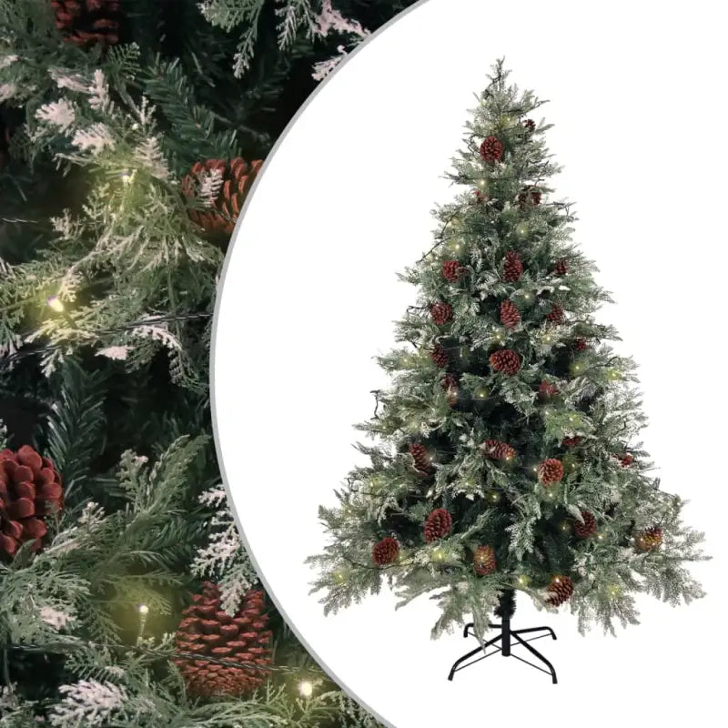 Scharnierende kerstboom met LED en PVC en PE takken - 150 x 90 cm / 1 - Kerstbomen