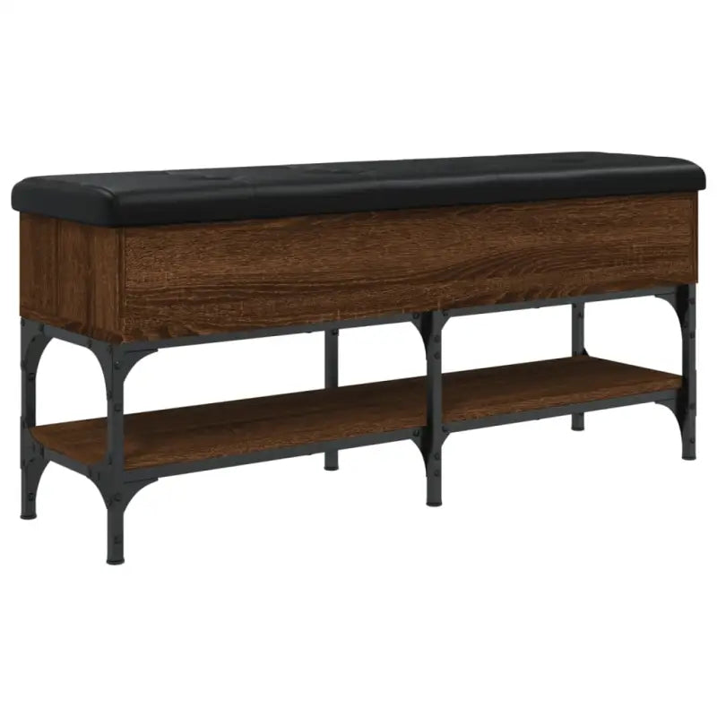 Schoenenbank van bewerkt hout voor overzichtelijke opbergruimte - Opberg- & halbankjes