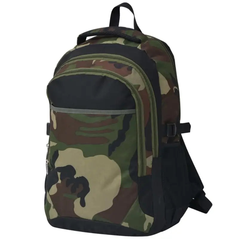 Schoolrugzak met 600d polyester en gaas zijvakken voor praktisch gebruik - Camouflage / 1 - Rugzakken