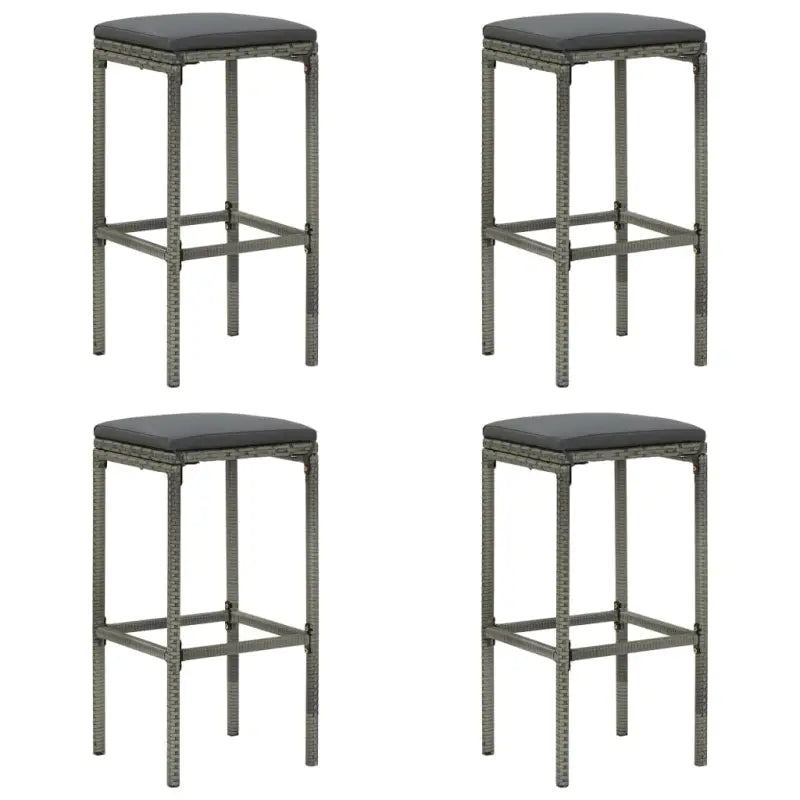 Set van twee stevige barkrukken met uniek design - Grijs / 4 - Barkrukken