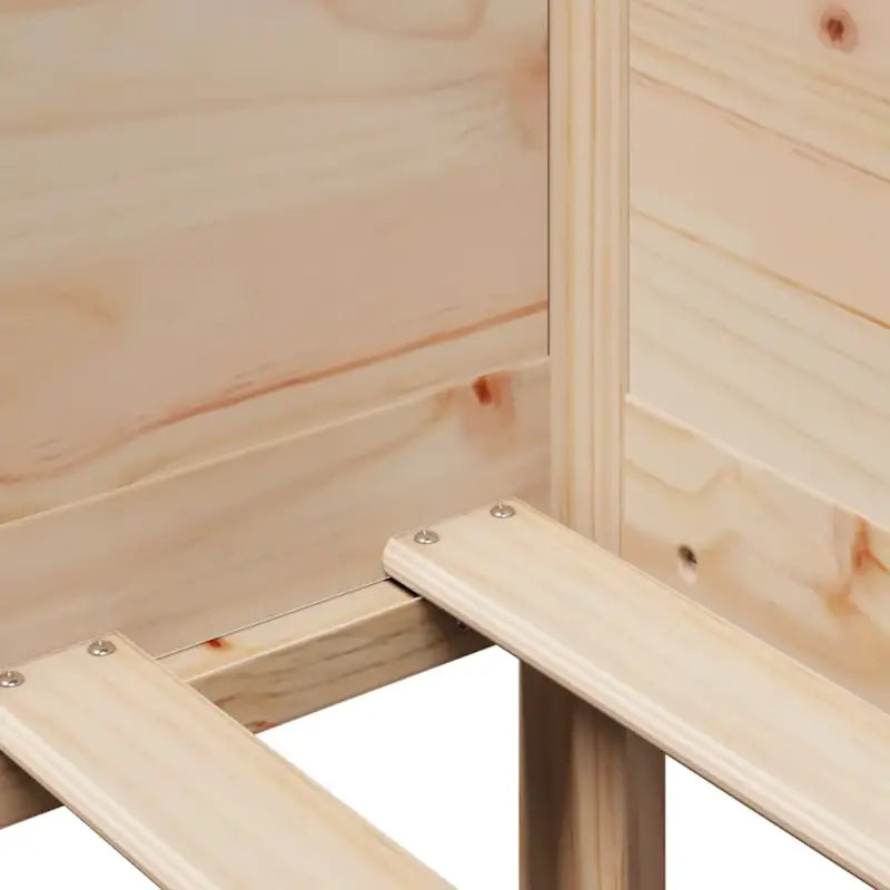 Slaapbank met lades in massief grenenhout met rustieke charme - Bedden & bedframes