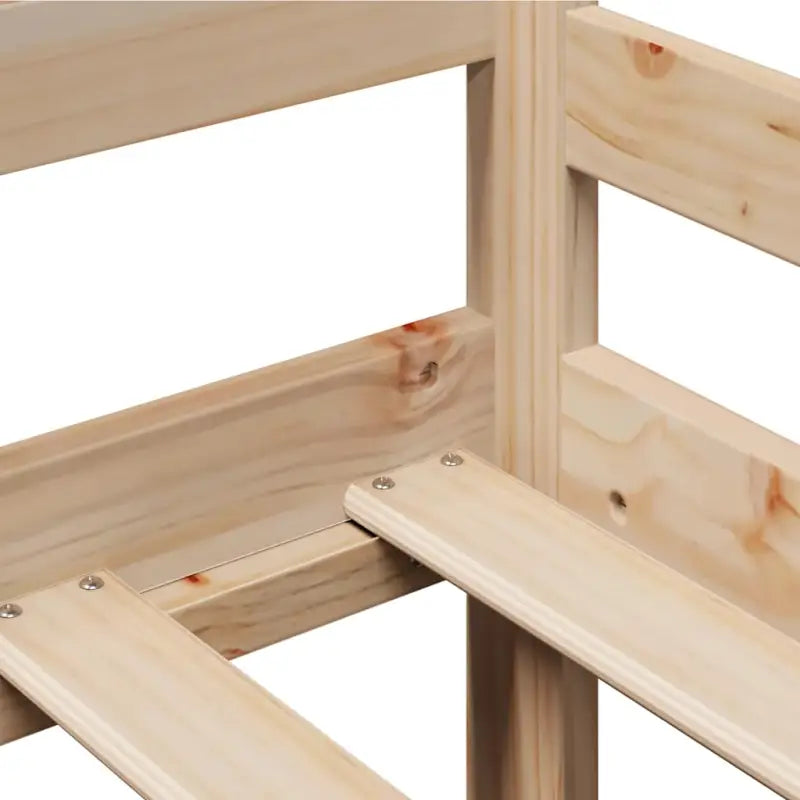 Slaapbank met lades van massief grenenhout met rustieke charme - Bedden & bedframes