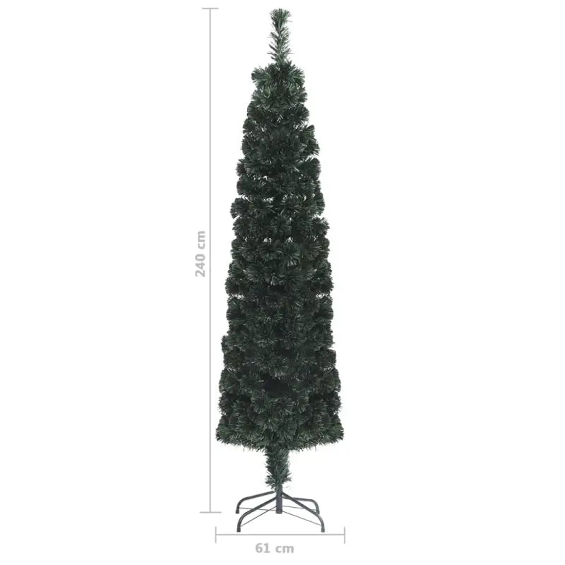 Smalle Kerstboom met Glasvezellampjes voor een feestelijke uitstraling - Kerstbomen
