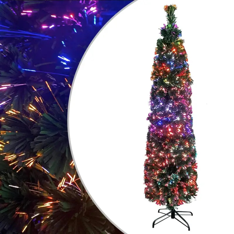 Smalle Kerstboom met Glasvezellampjes voor een feestelijke uitstraling - Kerstbomen
