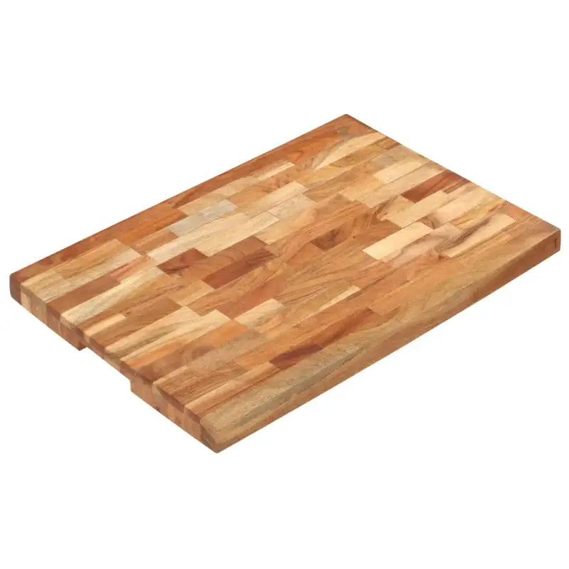 Snijplank van massief acaciahout voor professioneel gebruik - 60 x 40 x 4 cm - Snijplanken
