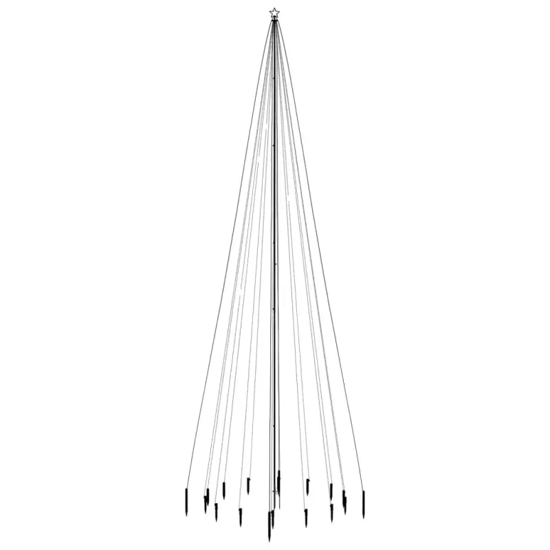 Speciaal ontworpen kerstboom met verschillende lichteffecten en blauwe LED’s - Kerstbomen