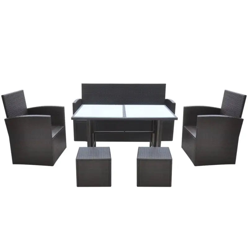 Stalen frame tuinset met eenvoudig schoon en levering bevat - Tuinsets