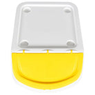 Stapelbare afvalbakken van polypropyleen voor een opgeruimde ruimte - Wit / 120 l / 3 - Prullenbakken