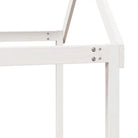 Stapelbed met bedhuis in massief grenenhout en open zijdeur - Bedden & bedframes