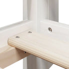 Stapelbed met bedhuis in massief grenenhout en open zijdeur - Bedden & bedframes