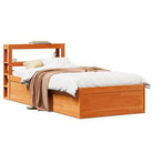 Stevige bedframe van massief grenenhout voor een goede nachtrust - Wasbruin / 90 x 200 cm - Bedden & bedframes
