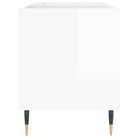 Stevige blad platenkast met ijzeren poten en bewerkt hout - Cd- & dvd-kasten