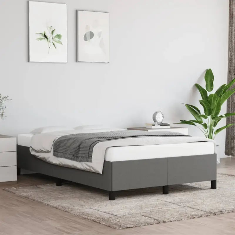 Stijlvol bedframe met multiplex lattenbodem voor optimale slaapkwaliteit - Donkergrijs / 120 x 190 cm / 33.5 cm