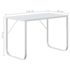 Stijlvol computerbureau van gepoedercoat metaal met groot werkvlak - Bureaus