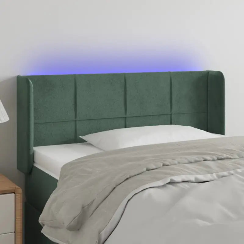 Stijlvol LED Hoofdbord voor een Modern Slaapkamer Accessoire - Donkergroen / 93 x 16 x 78/88 cm / 1 - Hoofdborden