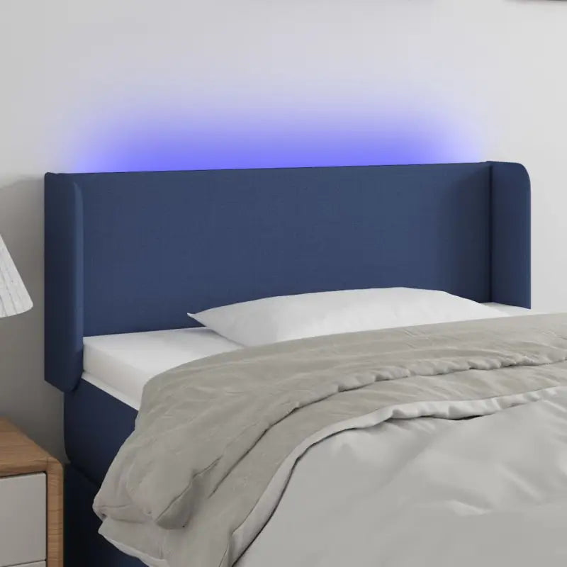 Stijlvol LED Hoofdbord voor een Moderne Slaapkamer - Blauw / 103 x 16 x 78/88 cm / 1 - Hoofdborden en voetborden