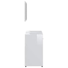 Stijlvolle badkamermeubelsets in hoogglans wit en bewerkt hout - Badkamermeubelsets