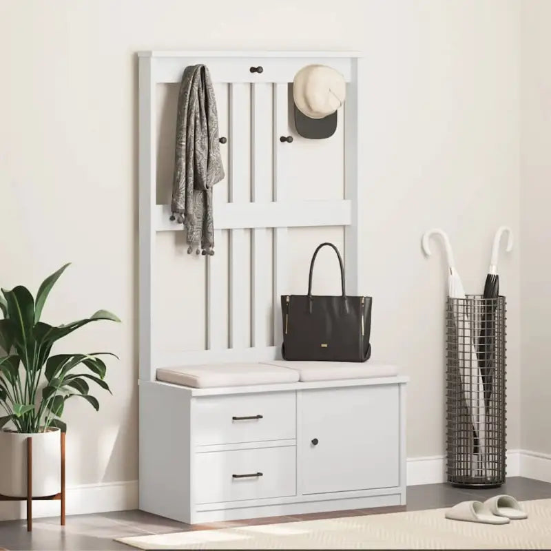 Stijlvolle halbank van massief grenenhout met rustieke charme - Opberg- & halbankjes