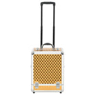 Stijlvolle make-up trolley met uittrekbare lades en afneembare zwenkwielen - Goud / 2 - Toilettassen