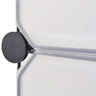 Stijlvolle schoenenkast met kunststof panelen en stalen frames - Wit / 1 - Schoenenrekken