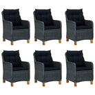 Stijlvolle tuinset met poly rattan en gepoedercoat staal - Tuinsets