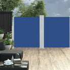 Stijlvolle zijluifel voor privacy en bescherming op je terras - Blauw / 140 x 600 cm / 1 - Parasols en zonneschermen
