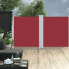 Stijlvolle zijluifel voor privacy en bescherming op je terras - Rood / 160 x 600 cm / 1 - Parasols en zonneschermen