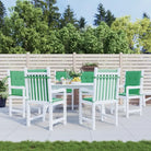 Stoelkussens in oxford stof voor een frisse uitstraling en oorspronkelijke vorm - Groen / 100 x 50 x 3 cm / 6