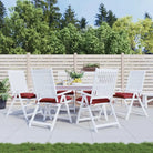 Stoelkussens in oxford stof voor een frisse uitstraling en behoud van oorspronkelijke vorm - Wijnrood / 40 x 40 x 7 cm