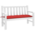 Stoelkussens met frisse uitstraling en duurzame oxford stof - Rood / 120 x 50 x 7 cm / 1 - Stoelkussens