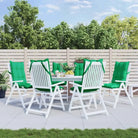 Stoelkussens met hoge rug van oxford stof voor een frisse uitstraling - Groen / 6 / with 2 elastic straps - Stoelkussens