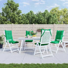 Stoelkussens met hoge rug van oxford stof voor een frisse uitstraling - Groen / 4 / with 2 elastic straps - Stoelkussens