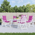 Stoelkussens met hoge rug van oxford stof voor een frisse uitstraling - Roze / 4 / with 2 elastic straps - Stoelkussens