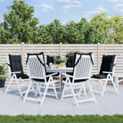 Stoelkussens met hoge rug van oxford stof voor een frisse uitstraling - Zwart / 6 / with 2 elastic straps - Stoelkussens