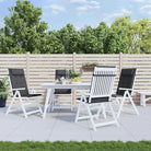 Stoelkussens met hoge rug van oxford stof voor frisse uitstraling - Antraciet / 4 - Stoelkussens