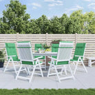 Stoelkussens met hoge rug van oxford stof voor frisse uitstraling - Groen / 6 - Stoelkussens